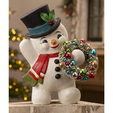 Boneco de Neve com Guirlanda Decorativo